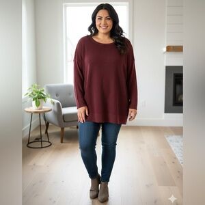 MLT 1980 long sleeve shirt open back cotton mesh knit